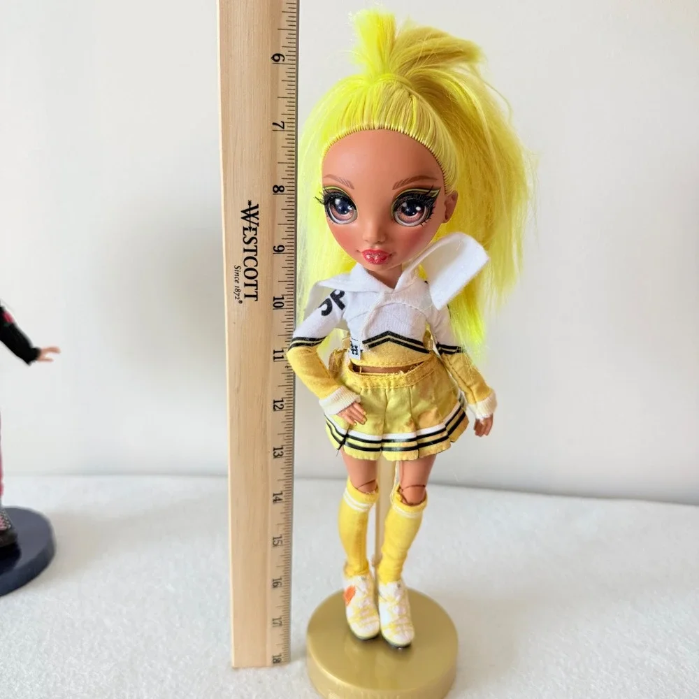 Rainbow High Dolls Lot 7 w Stands Mixed Sizes 10in‎ 11in MGA Bundle